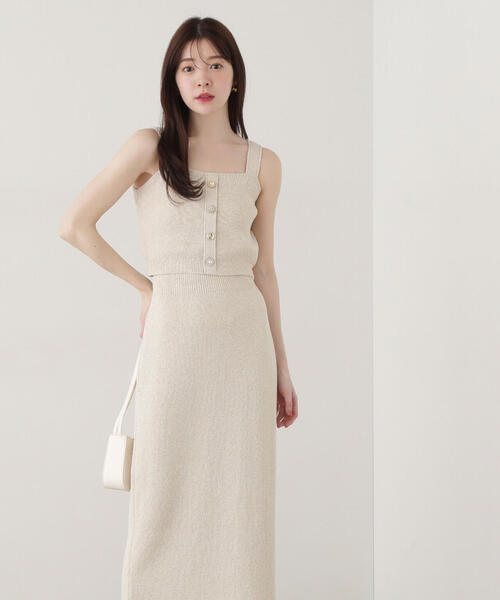 PROPORTION BODY DRESSING（プロポーションボディドレッシング）の「＜Ｅ＞ビスチェ＋タイトスカートＳＥＴ　ＵＰ / 1215147301（ワンピース・レディース・グレー/オフホワイト・SMALL/MEDIUM）」の10枚目の写真