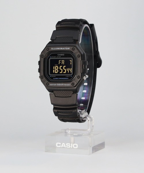 CASIO(カシオ)の「CASIO Collection / W-218H-1BJF(デジタル腕時計・メンズ・ブラック・FREE)」の2枚目の写真