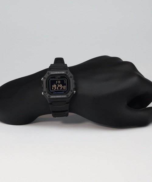CASIO(カシオ)の「CASIO Collection / W-218H-1BJF(デジタル腕時計・メンズ・ブラック・FREE)」の9枚目の写真