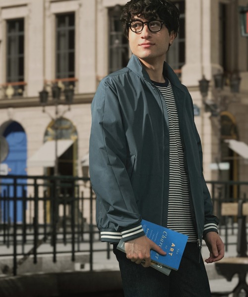 AIGLE（エーグル）の「防水 防風 透湿 GORE-TEX WINDSTOPPER(R) ゴアテックスウインドストッパー スタンドジップブルゾンジャケット RP（ブルゾン・メンズ・ブラック/グリーン/グレー・S/M/L/XL）」の7枚目の写真