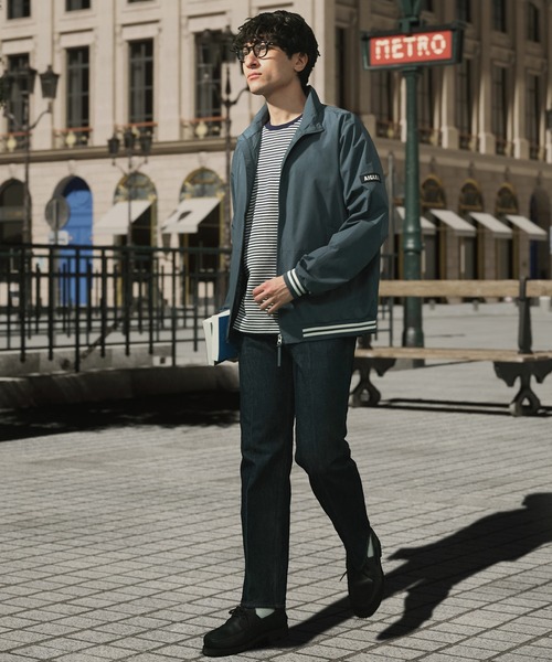 AIGLE（エーグル）の「防水 防風 透湿 GORE-TEX WINDSTOPPER(R) ゴアテックスウインドストッパー スタンドジップブルゾンジャケット RP（ブルゾン・メンズ・ブラック/グリーン/グレー・S/M/L/XL）」の9枚目の写真