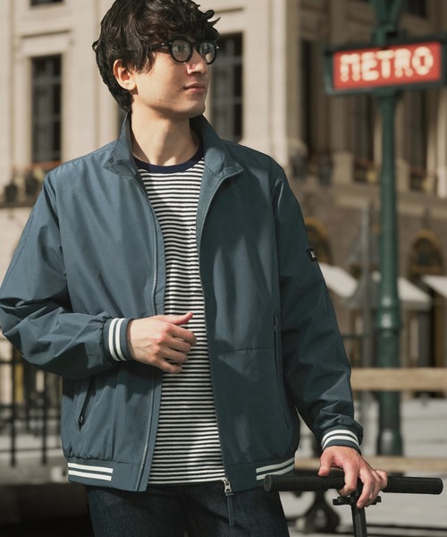 AIGLE（エーグル）の「防水 防風 透湿 GORE-TEX WINDSTOPPER(R) ゴアテックスウインドストッパー スタンドジップブルゾンジャケット RP（ブルゾン・メンズ・ブラック/グリーン/グレー・S/M/L/XL）」の4枚目の写真