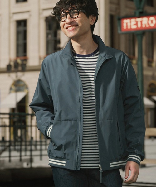 AIGLE（エーグル）の「防水 防風 透湿 GORE-TEX WINDSTOPPER(R) ゴアテックスウインドストッパー スタンドジップブルゾンジャケット RP（ブルゾン・メンズ・ブラック/グリーン/グレー・S/M/L/XL）」の6枚目の写真