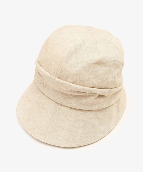 Afternoon Tea（アフタヌーンティー）の「リネンUVハンクハット（ハット・レディース・ブラック/アイボリー/ベージュ・ONE SIZE）」の2枚目の写真