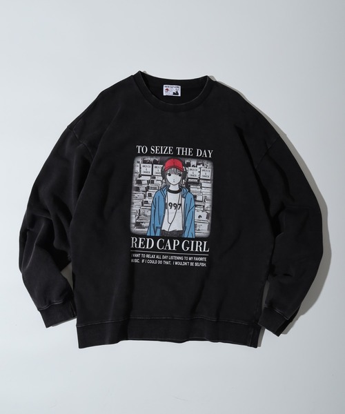 Red Cap Girl(レッドキャプガール)の「RED CAP GIRL 裏毛スノーウォッシュ クルーネック スウェット(スウェット・メンズ・ブラック/グレー・M/L)」の15枚目の写真