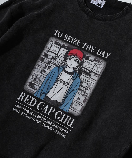 Red Cap Girl(レッドキャプガール)の「RED CAP GIRL 裏毛スノーウォッシュ クルーネック スウェット(スウェット・メンズ・ブラック/グレー・M/L)」の19枚目の写真