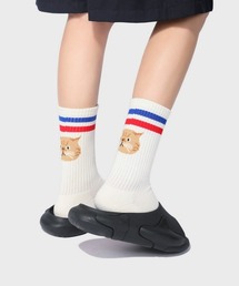Fun & Daily | F&D : バックキャットリブラインソックス(ソックス/靴下)