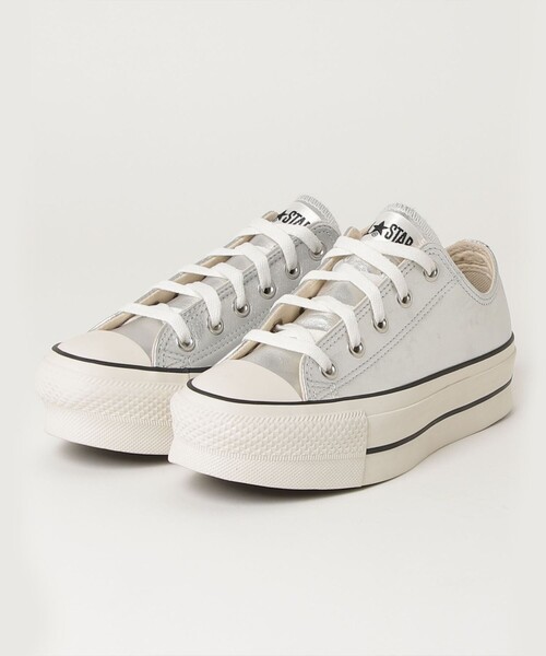 CONVERSE（コンバース）の「【CONVERSE/コンバース】レザーオールスターリフテッドOX（スニーカー・レディース・シルバー・24.5/23.5）」の6枚目の写真