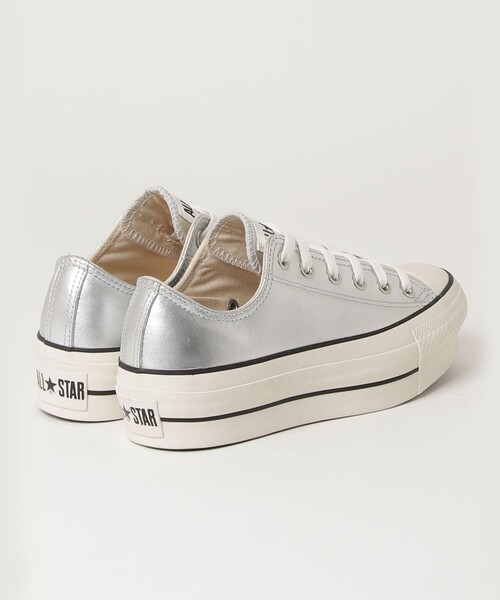 CONVERSE（コンバース）の「【CONVERSE/コンバース】レザーオールスターリフテッドOX（スニーカー・レディース・シルバー・24.5/23.5）」の7枚目の写真
