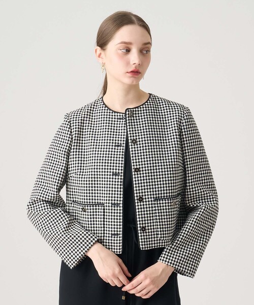 セール】【セットアップ対応商品】ドビーツイードクルー ジャケット