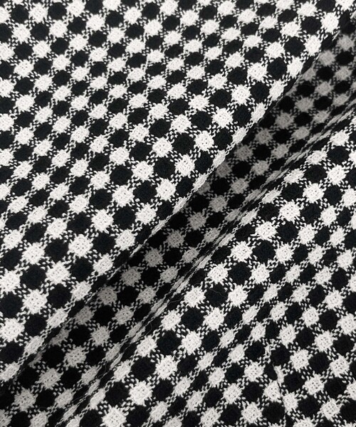 ANAYI（アナイ）の「【セットアップ対応商品】ドビーツイードクルー ジャケット（ノーカラージャケット・レディース・ホワイト/ブラック系その他・34/36/38）」の5枚目の写真