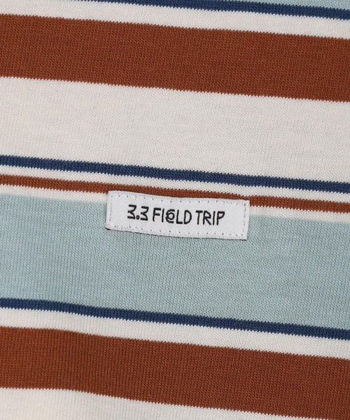 3.3 Field Trip （3.3フィールドトリップ）の「3.3 Field Trip／ボーダーポロTシャツ（Tシャツ/カットソー・レディース・ブラウン/セージグリーン・FREE）」の22枚目の写真