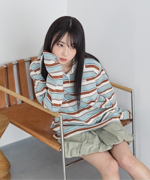 tシャツ 3.3 Field Trip／ボーダーポロTシャツ レディース 3.3 Field Trip／ボーダーポロTシャツ（Tシャツ/カットソー