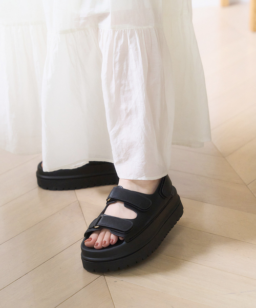 LE TALON（ルタロン）の「アツゾコモールドベルトサンダル（サンダル・レディース・ベージュ/ブラック系その他・SMALL/MEDIUM/LARGE/X-LARGE）」の5枚目の写真