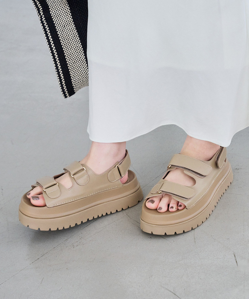 LE TALON（ルタロン）の「アツゾコモールドベルトサンダル（サンダル・レディース・ベージュ/ブラック系その他・SMALL/MEDIUM/LARGE/X-LARGE）」の8枚目の写真