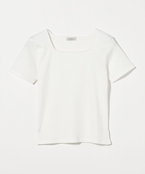 green label relaxing(グリーンレーベルリラクシング)の「ブライトリブ スクエアネック ショートスリーブ プルオーバー カットソー-制菌-(Tシャツ/カットソー・レディース・ブラック/オフホワイト/その他1/クリーム/その他2・FREE)」の19枚目の写真