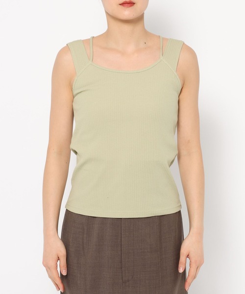 mysty woman(ミスティウーマン)の「リボンカーデタンクアンサンブル 324725(カーディガン/ボレロ・レディース・ライトグリーン/ライトカーキ/グレイッシュベージュ/チャコールグレー・FREE)」の12枚目の写真