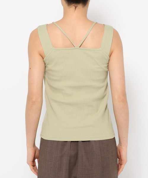 mysty woman(ミスティウーマン)の「リボンカーデタンクアンサンブル 324725(カーディガン/ボレロ・レディース・ライトグリーン/ライトカーキ/グレイッシュベージュ/チャコールグレー・FREE)」の14枚目の写真