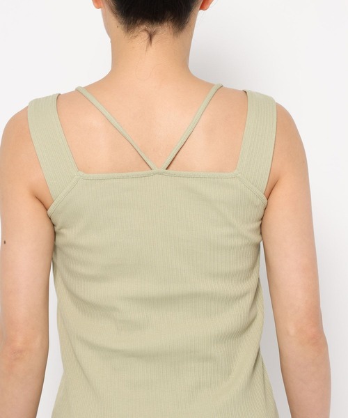 mysty woman(ミスティウーマン)の「リボンカーデタンクアンサンブル 324725(カーディガン/ボレロ・レディース・ライトグリーン/ライトカーキ/グレイッシュベージュ/チャコールグレー・FREE)」の15枚目の写真