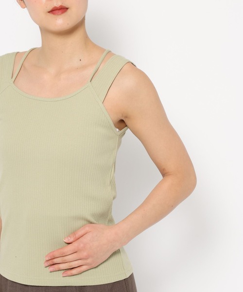 mysty woman(ミスティウーマン)の「リボンカーデタンクアンサンブル 324725(カーディガン/ボレロ・レディース・ライトグリーン/ライトカーキ/グレイッシュベージュ/チャコールグレー・FREE)」の17枚目の写真