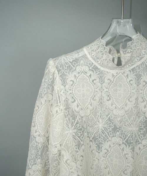 chuclla(チュクラ)の「ハイネック キャンディースリーブ レーストップ chw25s042(その他トップス・レディース・ホワイト・FREE)」の11枚目の写真