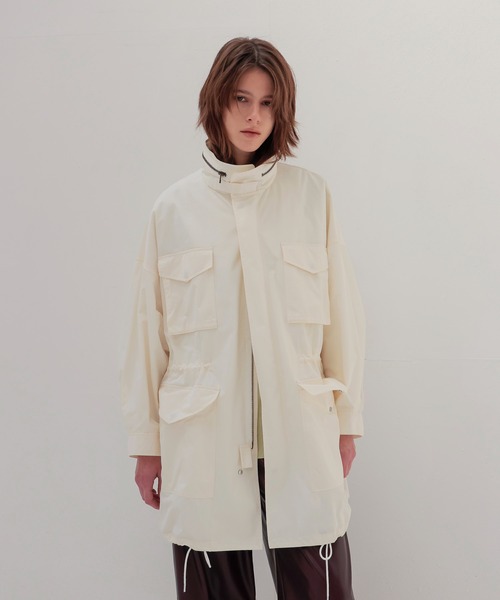 STUMBLY(スタンブリー)の「STUMBLY / New Miltary Jacket(ニューミリタリージャケット 535-5150001)(ブルゾン・レディース・ホワイト・36)」の2枚目の写真