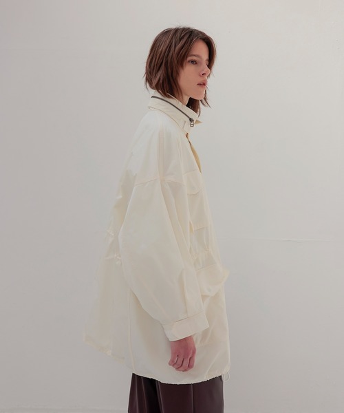 STUMBLY(スタンブリー)の「STUMBLY / New Miltary Jacket(ニューミリタリージャケット 535-5150001)(ブルゾン・レディース・ホワイト・36)」の3枚目の写真