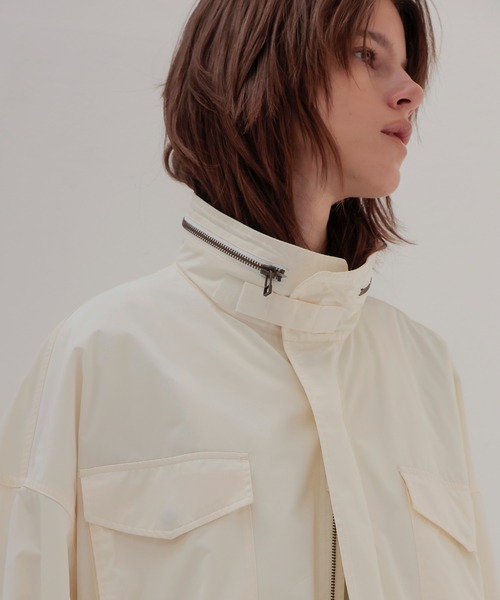 STUMBLY(スタンブリー)の「STUMBLY / New Miltary Jacket(ニューミリタリージャケット 535-5150001)(ブルゾン・レディース・ホワイト・36)」の5枚目の写真