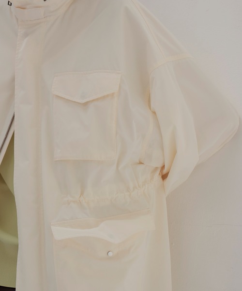 STUMBLY(スタンブリー)の「STUMBLY / New Miltary Jacket(ニューミリタリージャケット 535-5150001)(ブルゾン・レディース・ホワイト・36)」の6枚目の写真
