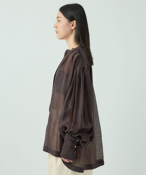 Chaos（カオス）の「Chaos(カオス)/レベッカブラウス（シャツ/ブラウス・レディース・ホワイト/ブラウン・FREE）」の16枚目の写真