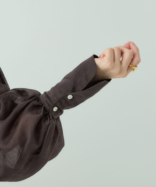 Chaos（カオス）の「Chaos(カオス)/レベッカブラウス（シャツ/ブラウス・レディース・ホワイト/ブラウン・FREE）」の22枚目の写真