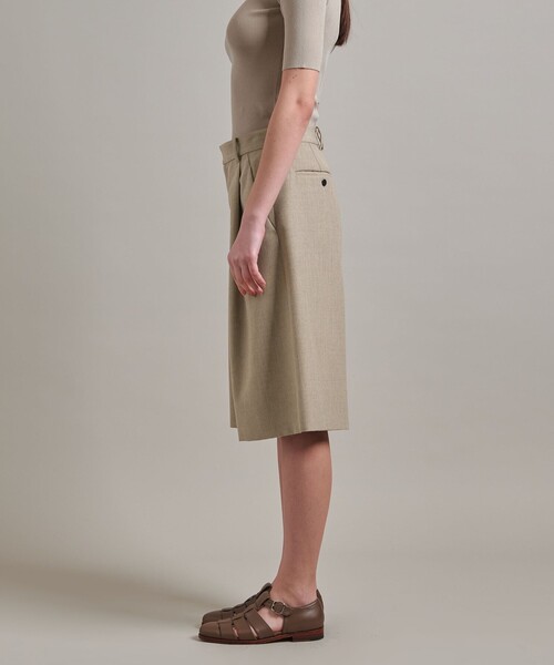最終価格   新品　＜LOEFF＞ギャバ キュロット LOEFF＞W ギャバ キュロット パンツ