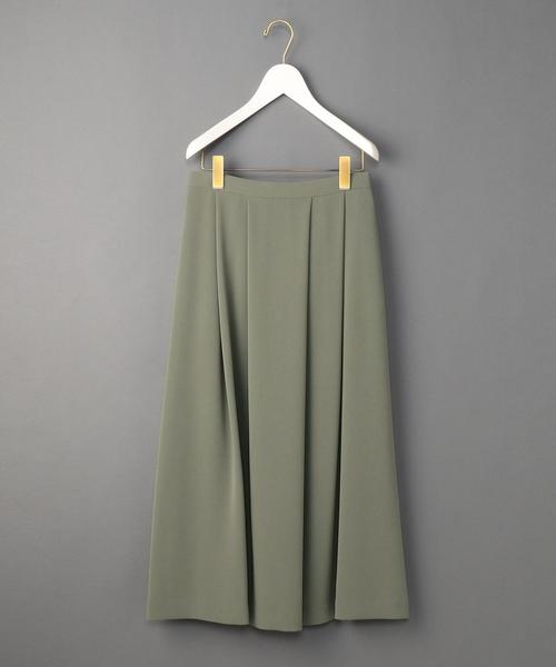 BEAUTY&YOUTH UNITED ARROWS（ビューティーアンドユースユナイテッドアローズ）の「＜6(ROKU)＞TUCK SKIRT/ｽｶｰﾄ ◆（スカート・レディース・ワインレッド/オリーブ・38/36）」の2枚目の写真