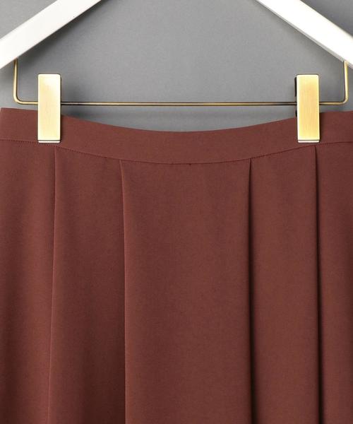 BEAUTY&YOUTH UNITED ARROWS（ビューティーアンドユースユナイテッドアローズ）の「＜6(ROKU)＞TUCK SKIRT/ｽｶｰﾄ ◆（スカート・レディース・ワインレッド/オリーブ・38/36）」の4枚目の写真