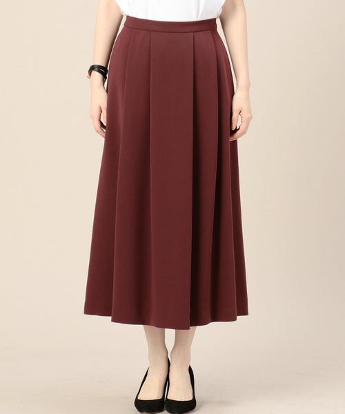 BEAUTY&YOUTH UNITED ARROWS（ビューティーアンドユースユナイテッドアローズ）の「＜6(ROKU)＞TUCK SKIRT/ｽｶｰﾄ ◆（スカート・レディース・ワインレッド/オリーブ・38/36）」の9枚目の写真