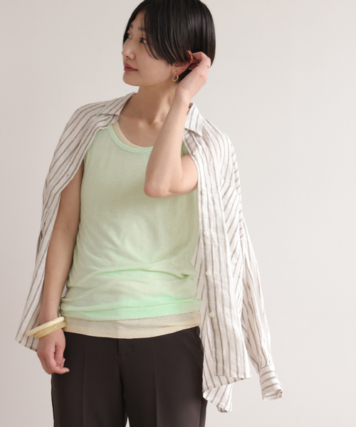 JOURNAL STANDARD relume(ジャーナルスタンダード レリューム)の「《2枚セット》3WAYレイヤードタンクトップ(タンクトップ・レディース・ベージュ/ライトグレー/ホワイト・FREE)」の11枚目の写真