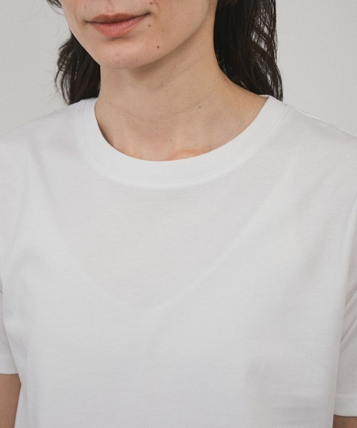 SALON adam et rope'（サロン アダム エ ロペ）の「レイヤード2パックT / タンク［セット］（Tシャツ/カットソー・レディース・ブラック/カーキ/ホワイト・FREE）」の18枚目の写真