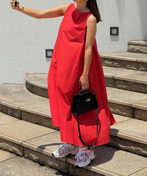 ST.ROONEY（セントルーニー）の「Aラインタックワンピース【低身長・小柄女性向け】（ワンピース・レディース・ブラック/ブルー/ピンク/レッド系その他/ライム/ネイビー/ベージュ/ラベンダー・XS）」の8枚目の写真