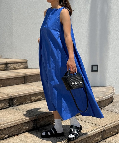 ST.ROONEY（セントルーニー）の「Aラインタックワンピース【低身長・小柄女性向け】（ワンピース・レディース・ブラック/ブルー/ピンク/レッド系その他/ライム/ネイビー/ベージュ/ラベンダー・XS）」の17枚目の写真