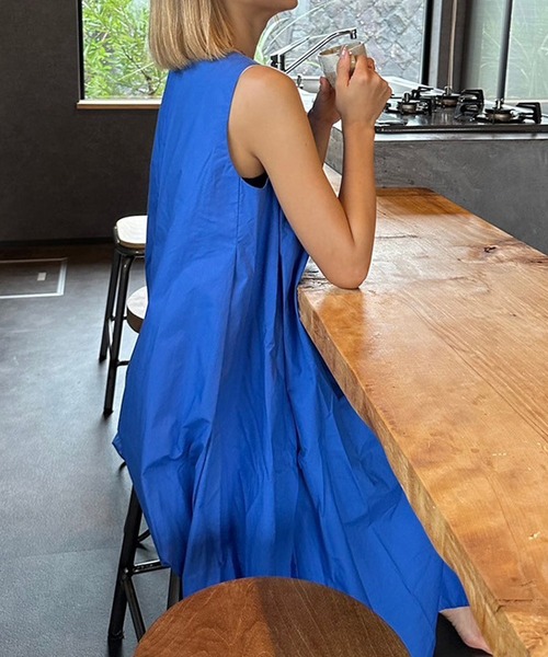 ST.ROONEY（セントルーニー）の「Aラインタックワンピース【低身長・小柄女性向け】（ワンピース・レディース・ブラック/ブルー/ピンク/レッド系その他/ライム/ネイビー/ベージュ/ラベンダー・XS）」の19枚目の写真