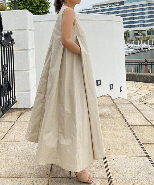 ST.ROONEY（セントルーニー）の「Aラインタックワンピース【低身長・小柄女性向け】（ワンピース・レディース・ブラック/ブルー/ピンク/レッド系その他/ライム/ネイビー/ベージュ/ラベンダー・XS）」の21枚目の写真