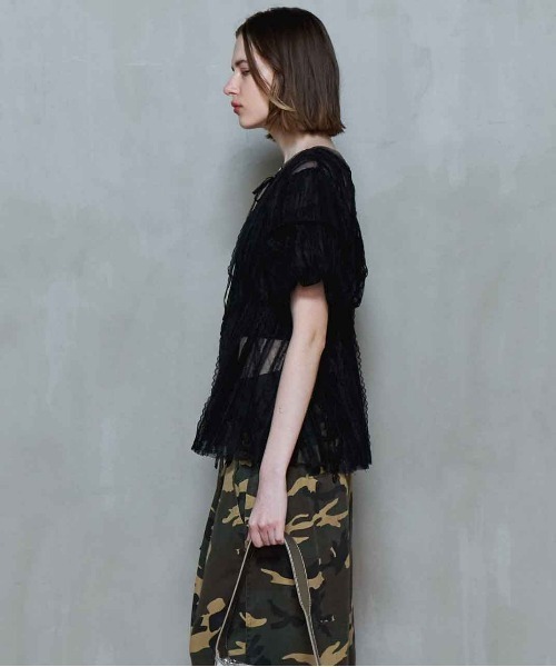 Lace Peplum 2way Tops/レースペプラム2WAYトップス【MAISON