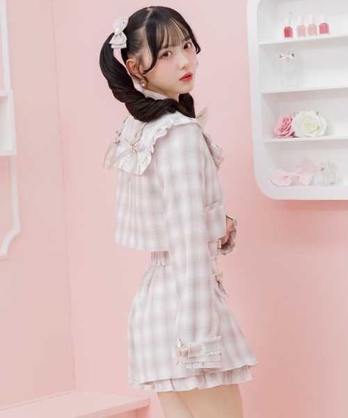 リボン付き黒ショートパンツ サイドリボンショートパンツ3色 | ecrea