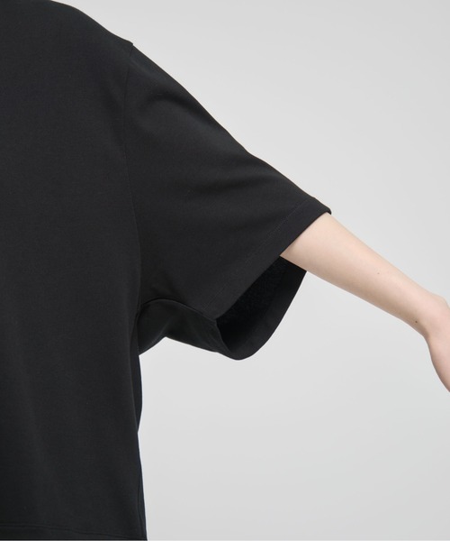 beautiful people(ビューティフルピープル)の「【beautiful people/ビューティフルピープル】suvin compact jersey drawstring T-shirts/スビンコンパクトジャージードローストリングTシャツ(Tシャツ/カットソー・レディース・グレー/オフホワイト/ブラック・36)」の22枚目の写真