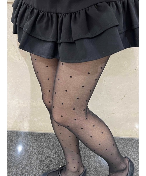 PHILLY（フィリー）の「シアードットタイツ（タイツ/ストッキング・レディース・ブラック・FREE）」の2枚目の写真