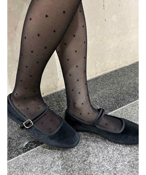 PHILLY（フィリー）の「シアードットタイツ（タイツ/ストッキング・レディース・ブラック・FREE）」の5枚目の写真