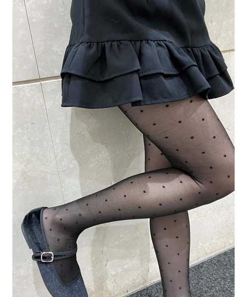 PHILLY（フィリー）の「シアードットタイツ（タイツ/ストッキング・レディース・ブラック・FREE）」の7枚目の写真