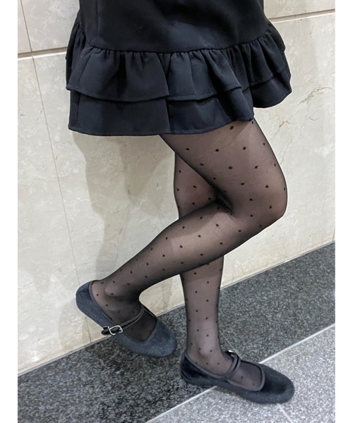 PHILLY（フィリー）の「シアードットタイツ（タイツ/ストッキング・レディース・ブラック・FREE）」の8枚目の写真