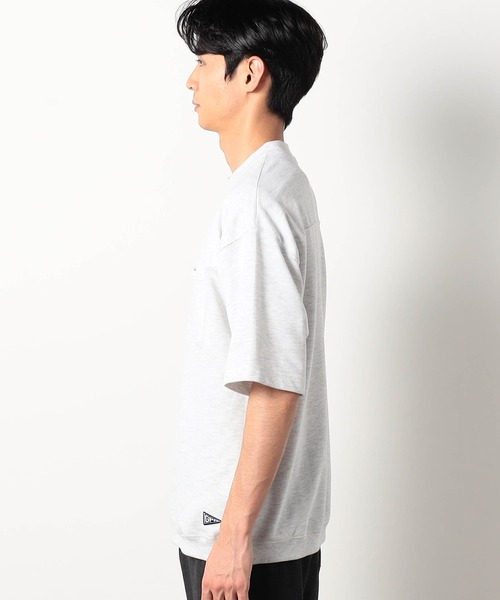 Grand PARK（グランドパーク）の「ミニ裏毛半袖スウェット（Tシャツ/カットソー・メンズ・アイボリー/ブラック/オートミール/ネイビー・MEDIUM/LARGE）」の7枚目の写真