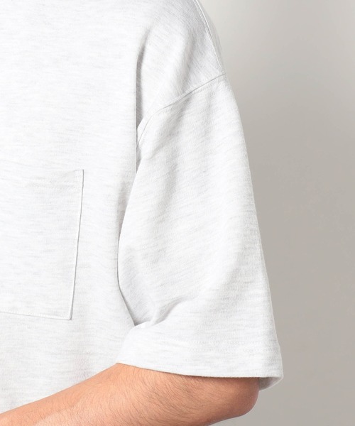 Grand PARK（グランドパーク）の「ミニ裏毛半袖スウェット（Tシャツ/カットソー・メンズ・アイボリー/ブラック/オートミール/ネイビー・MEDIUM/LARGE）」の9枚目の写真